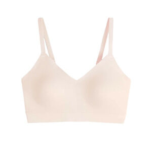 NWT FLOATLEY Cozy Wireless Adjustable Bra Champagne Medium